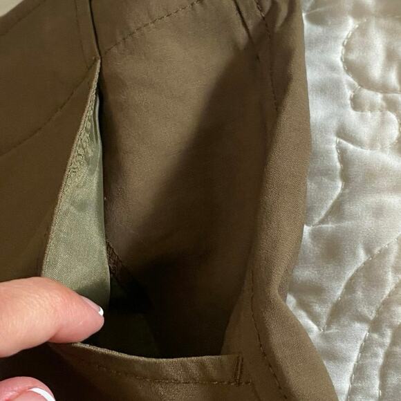 Madewell Mitford Tie Front Wide Leg Pants Women’s Size 14 Slouchy Preppy Cropped - Picture 7 of 11